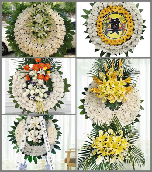 山东青岛平度市云山镇河北大白村花圈速递